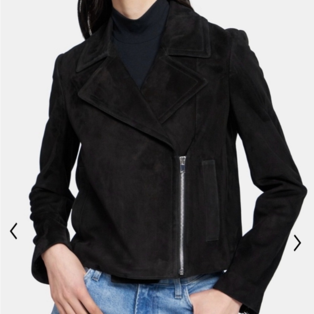 Theory Suede Lamb Leather Jacket! Worn once. practically brand new! 😎